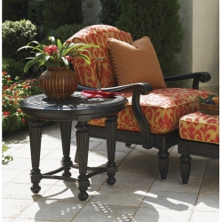 Tommy Bahama Kingston Sedona 27" Round Cast Aluminum End Table - 3190-953