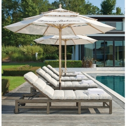 Tommy Bahama La Jolla Chaise Lounge Set with Umbrellas - TB-LAJOLLA-SET8