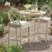 misty garden aluminum counter table with  Porcelain Top