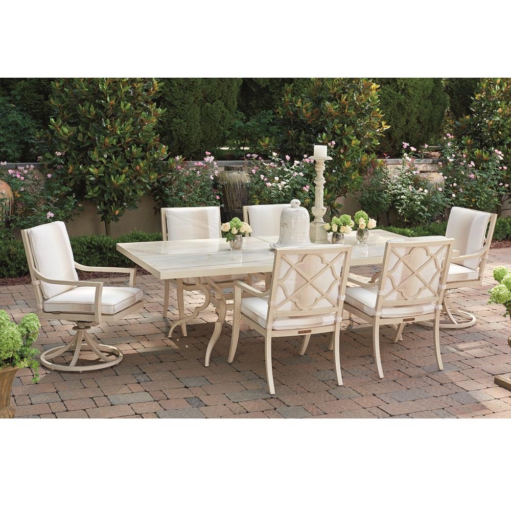 Tommy bahama aluminum dining table with Porcelain Top
