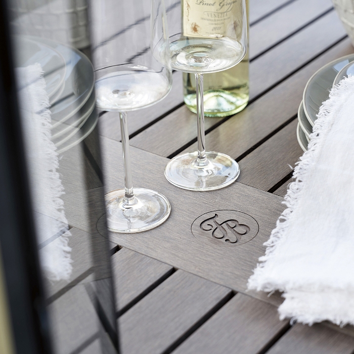 Mozambique Rectangular Dining Table top detail