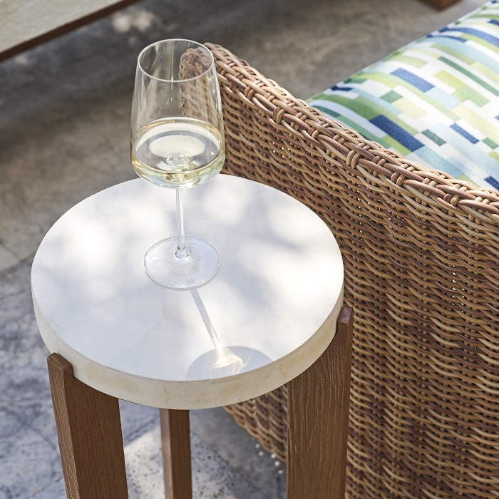 Palm Desert Poolside Accent Table detail