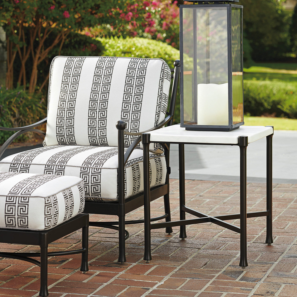 weather proof outdoor end table