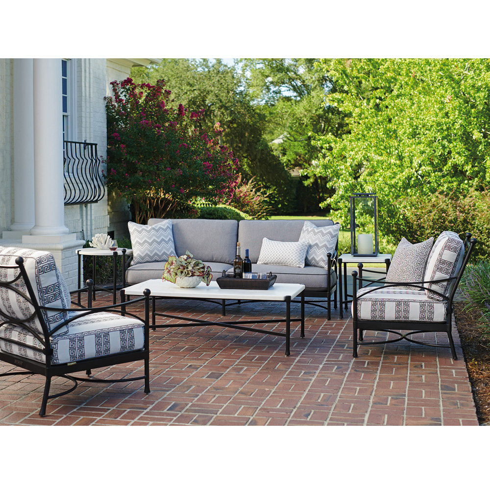 Tommy Bahama Pavlova Loveseat and Lounge Chair Outdoor Furniture Set - TB-PAVLOVA-SET2