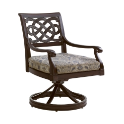 Tommy Bahama Black Sands Swivel Rocker Dining Chair - 3235-13SR