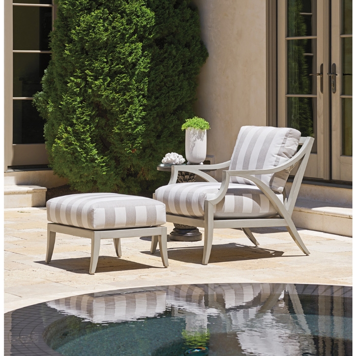 Tommy Bahama Silver Sands Lounge Chair and Ottoman Set - TB-SILVERSANDS-SET7