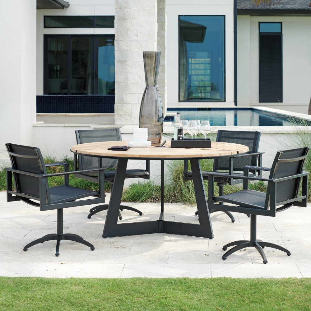 Tommy Bahama South Beach Round Patio Dining Set for 4 - TB-SOUTHBEACH-SET5