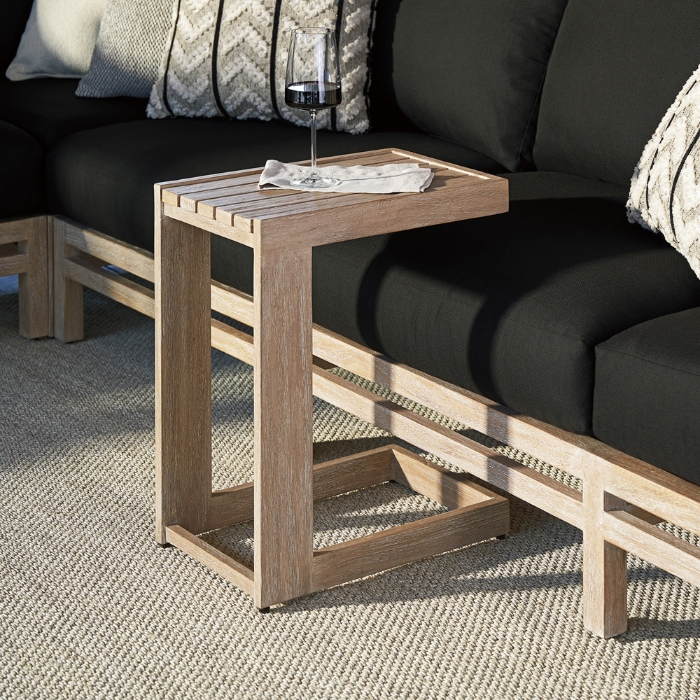 Stillwater Cove Drink Side Table side view