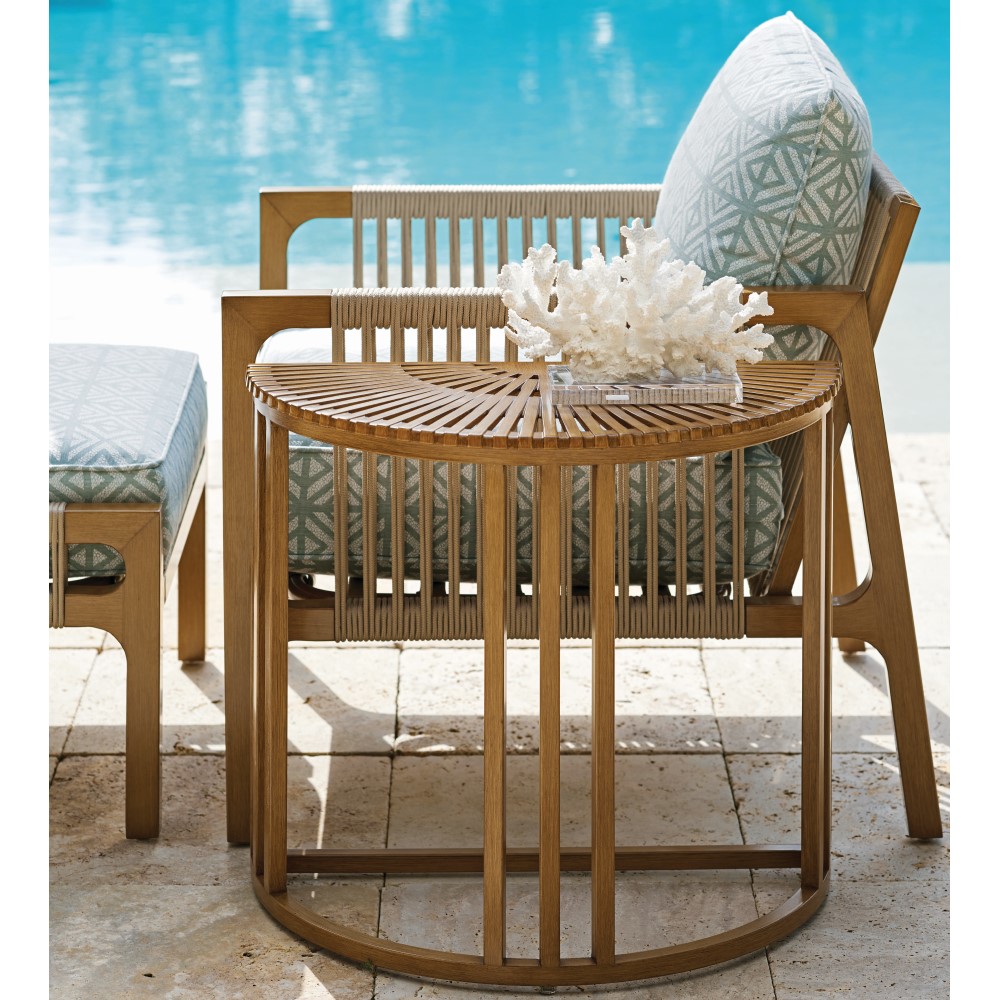 St Tropez aluminum end table