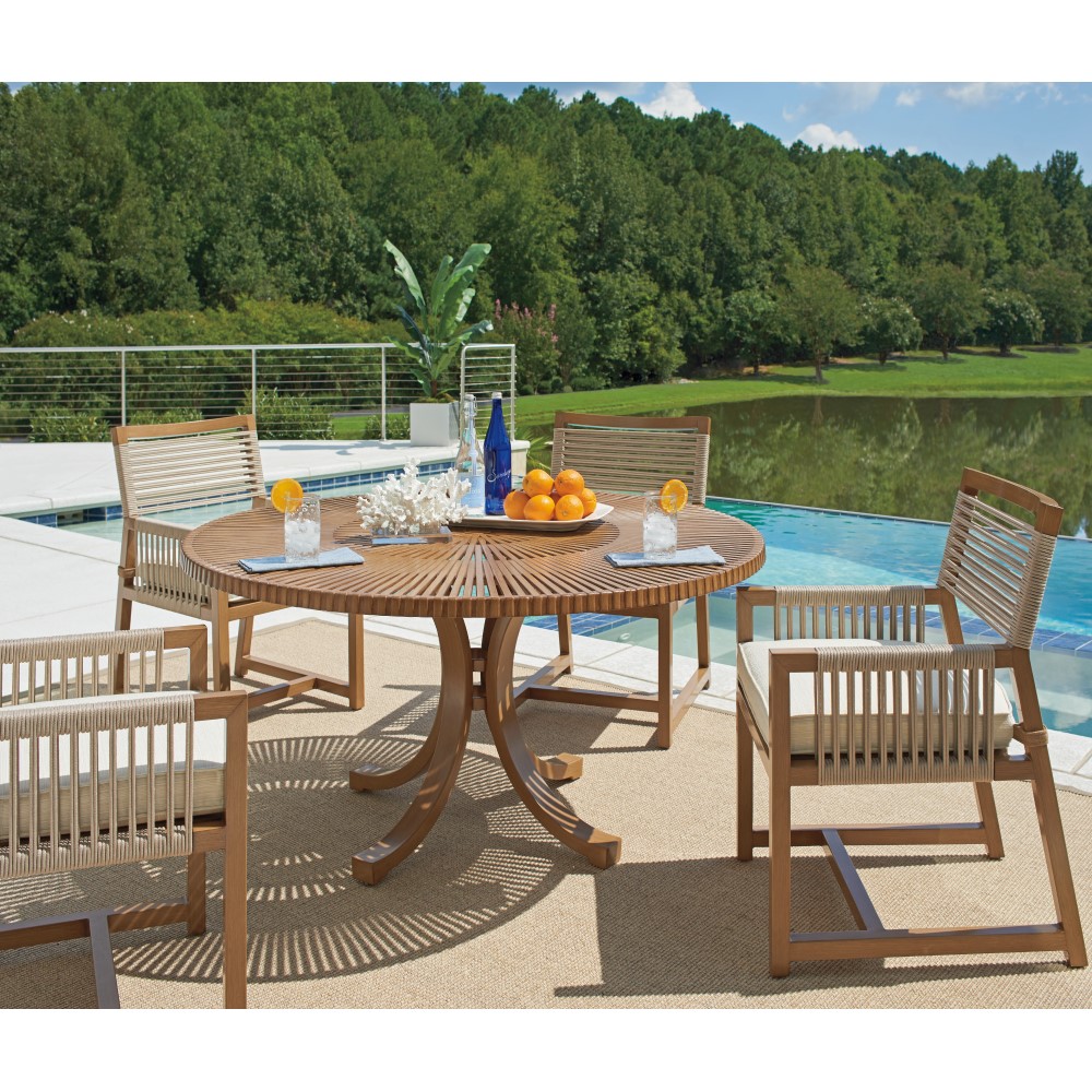 Tommy Bahama St Tropez Round Patio Dining Set for 4 - TB-STTROPEZ-SET8