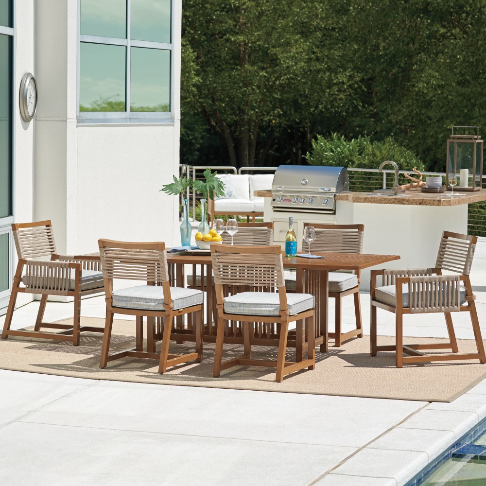 St Tropez aluminum dining chair with foam cushion