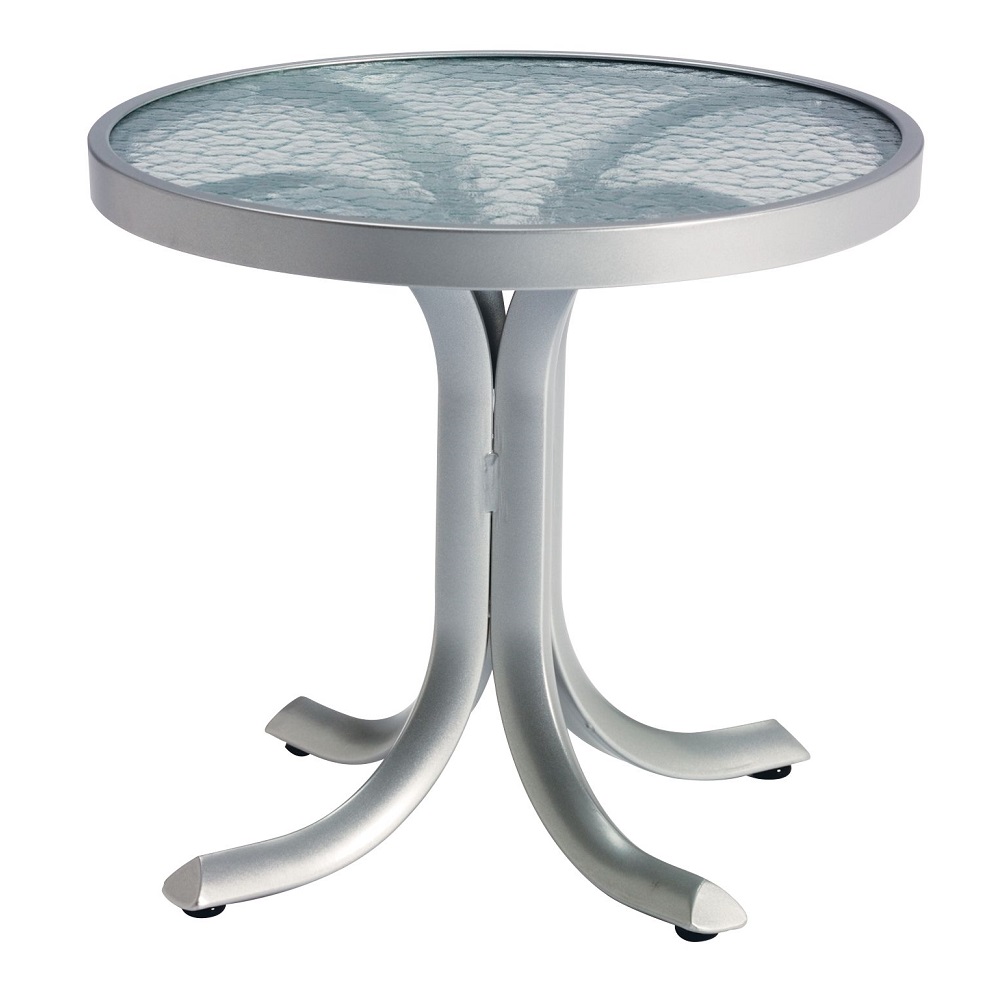 Tropitone Acrylic 20" Round Tea Table with Slim Base - 1882A