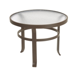 Tropitone Acrylic 24" Round Tea Table with 3 Leg Base - 4283A