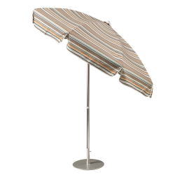 Tropitone Aluminum 7.5 Market Umbrella with Push Button Tilt and Manual Lift - 6090