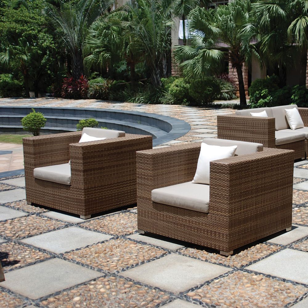 Tropitone Arzo Woven Cushion Outdoor Lounge Chair Set - TT-ARZO-SET4