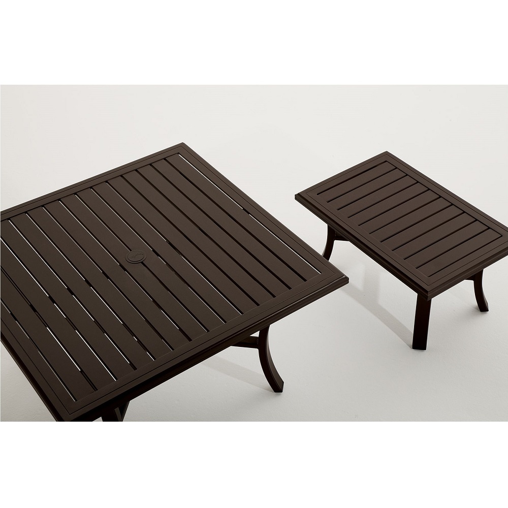 Banchetto aluminum slat bench