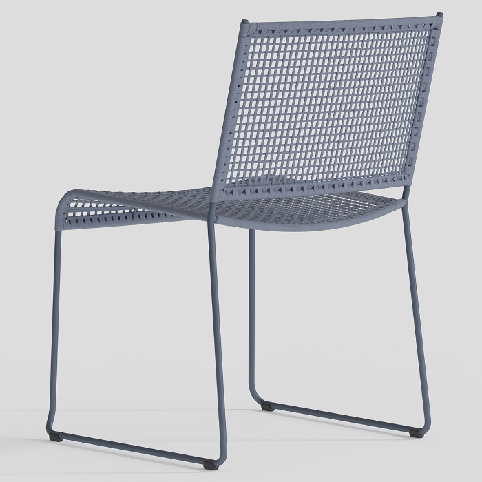 Tropitone Bayfront Rope Side Chairs back