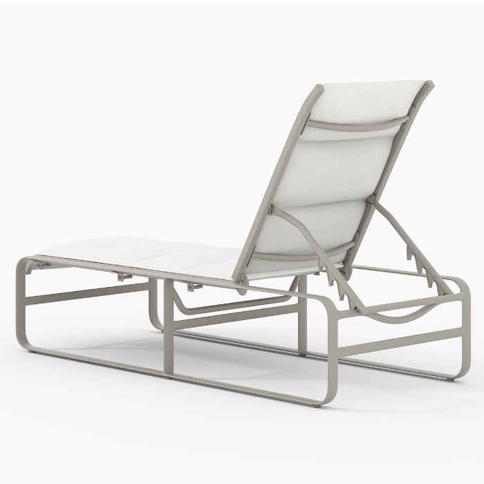 Brasilia Padded Sling Chaise Lounge back