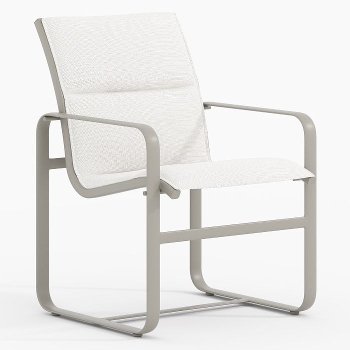 Tropitone Brasilia Padded Sling Dining Chairs