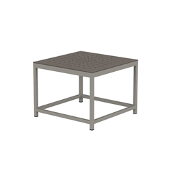 Tropitone Cabana Club 24" Square End Table with Aluminum Top - 591624ST