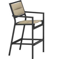 Tropitone Cabana Club Padded Sling Stationary Bar Stool - 591026PS