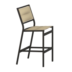 Tropitone Cabana Club Padded Sling Armless Stationary Bar Stool - 591429PS-28