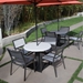 Cabana club aluminum dining chair with sling seating