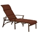 Corsica Padded Sling Chaise Lounge with Arms