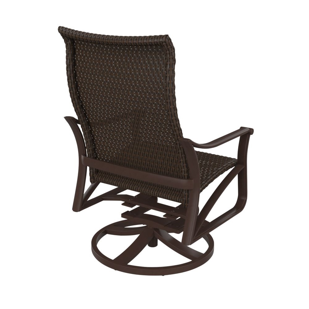 swivel lounge chair back detail