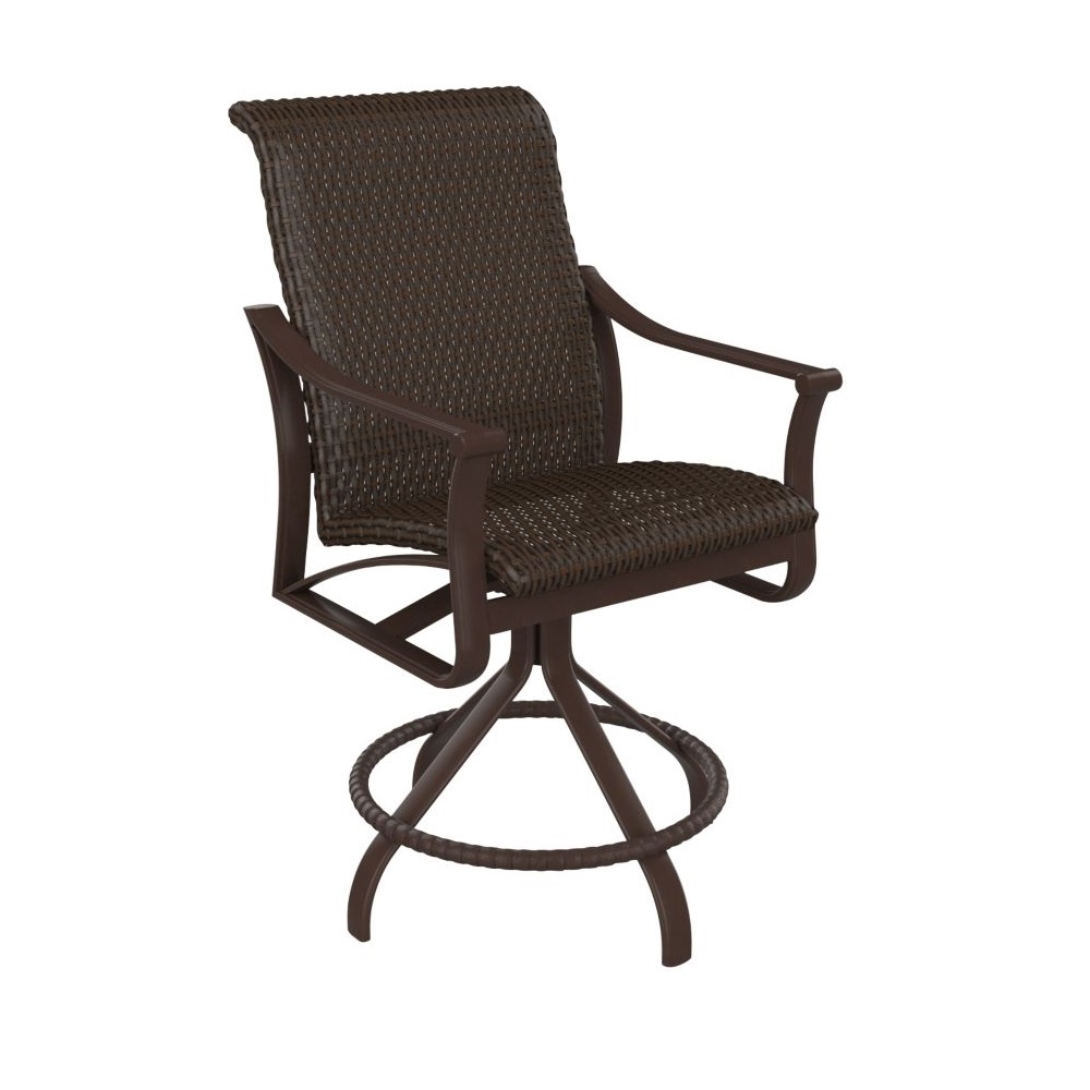 Tropitone Corsica Woven Swivel Counter Stool - 161527WS-25