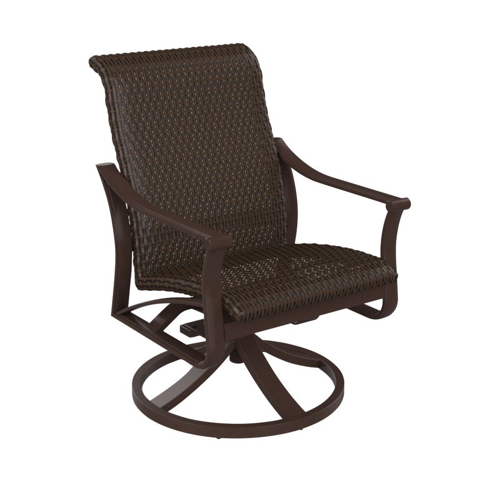 Tropitone Corsica Woven Swivel Rocker Dining Chair - 161569WS