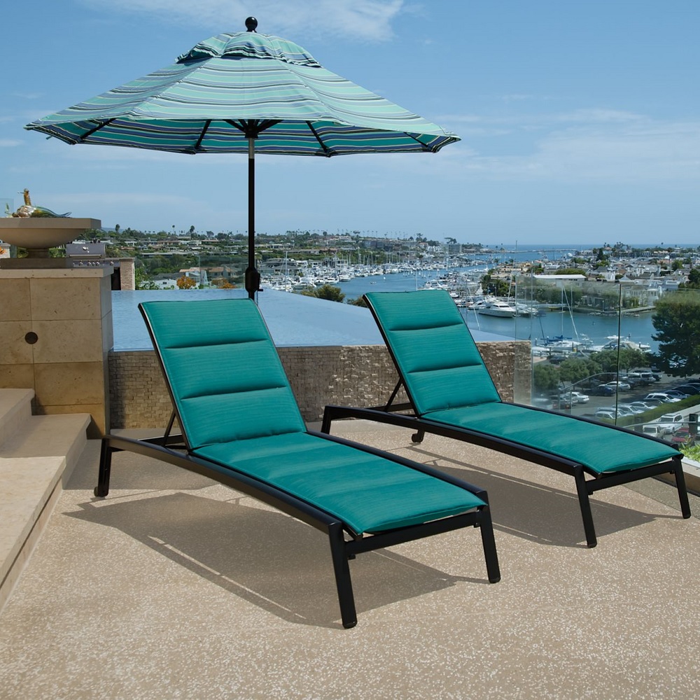 Tropitone Elance Padded Sling Outdoor Chaise Lounge Set - TT-ELANCE-SET5
