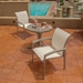 elance aluminum dining chair with sling seating