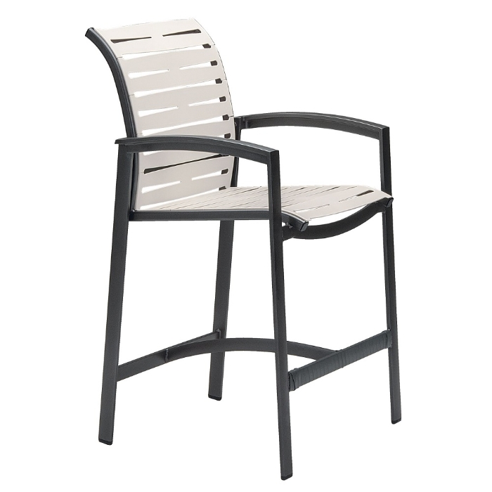 Tropitone Elance EZ Span Ribbon Strap Stationary Bar Stool - 471126RB