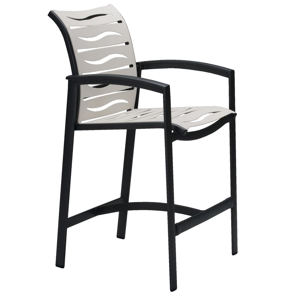Tropitone Elance EZ Span Wave Strap Stationary Bar Stool - 471126WV