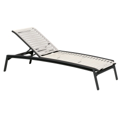 Tropitone Elance EZ Span Ribbon Strap Armless Chaise Lounge - 471132RB