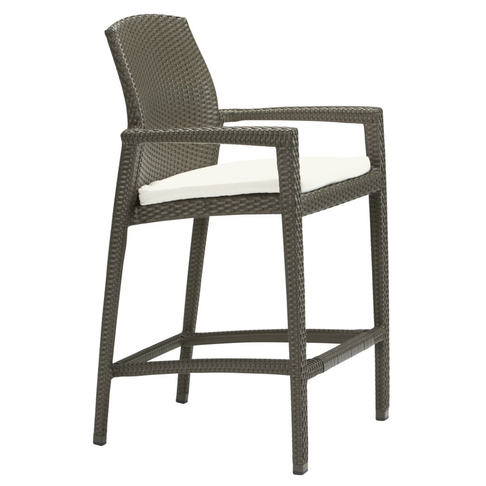 Tropitone Evo Stationary Bar Stool with Seat Pad - 36082605
