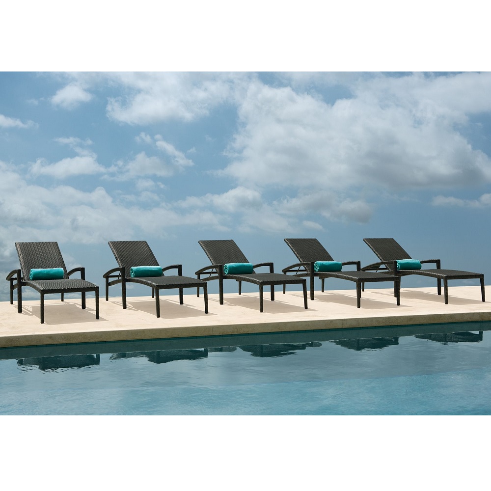 Tropitone Evo Woven Outdoor Chaise Lounge Set for 5 - TT-EVO-SET9
