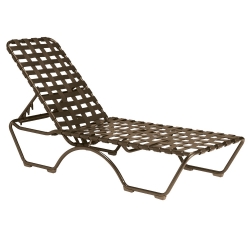 Tropitone Kahana Cross Strap Armless Chaise Lounge - 260532