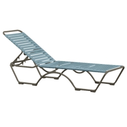 Tropitone Kahana Strap Armless Chaise Lounge - 8032N