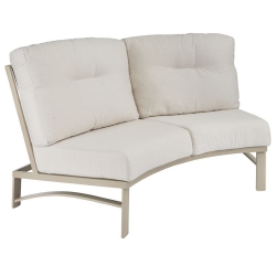 Tropitone Kenzo Cushion Armless Crescent Love Seat - 391810CC2
