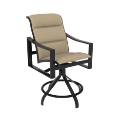 Tropitone Kenzo Padded Sling Swivel Counter Stool - 381527PS-25