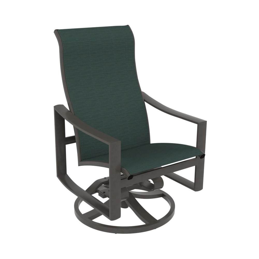 Tropitone Kenzo Sling High Back Swivel Rocker Dining Chair - 381570