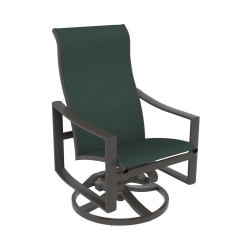 Tropitone Kenzo Sling High Back Swivel Rocker Dining Chair - 381570