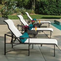 Tropitone Kenzo Sling Outdoor Chaise Lounge Set for 3 - TT-KENZO-SET8