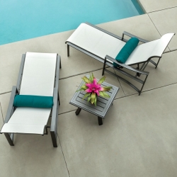 Tropitone Kenzo Sling Outdoor Chaise Lounge Set for 2 - TT-KENZO-SET9