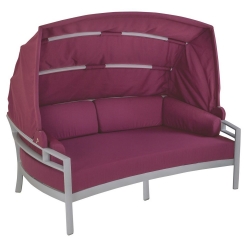 Tropitone Kor Cushion Lounger with Shade - 901650SD