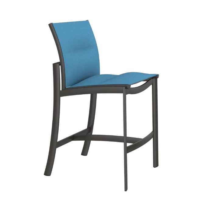 Tropitone Kor Padded Sling Armless Stationary Bar Stool - 891529PS