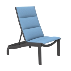 Tropitone Kor Padded Sling Armless Recliner Lounge Chair - 891820PS