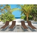 kor aluminum lounge chair with wicker seat